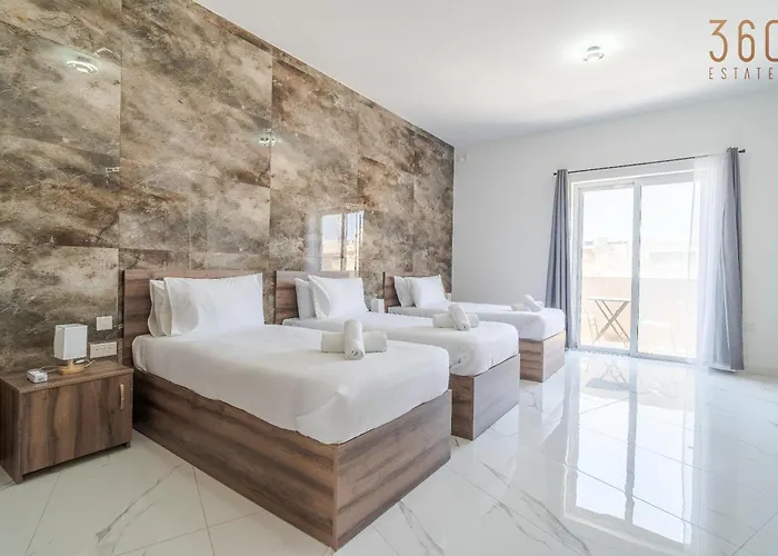 Beautiful 4br Penthouse With Large Terrace With Wifi Lejlighed Żabbar